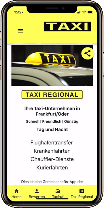 App für ein Taxiverzeichnis